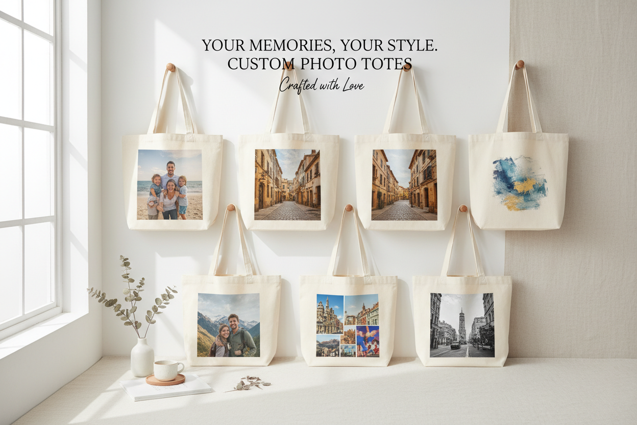 Custom Photo Tote Bags