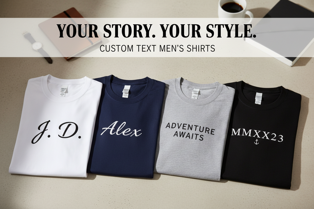 Custom Text Men's Clothing