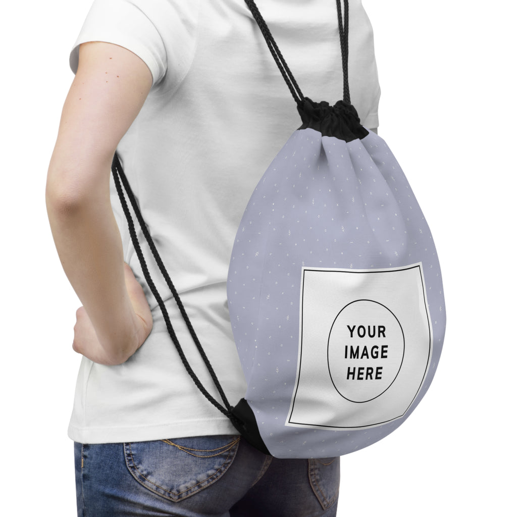 Personalized Drawstring Bag — Custom Image/Logo Gym Sack