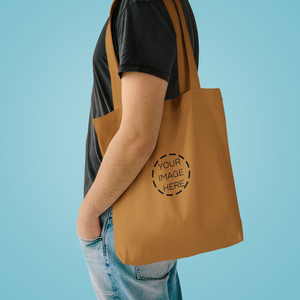 Minimal Black Cotton Tote Bag — Everyday Reusable Grocery & Market Bag