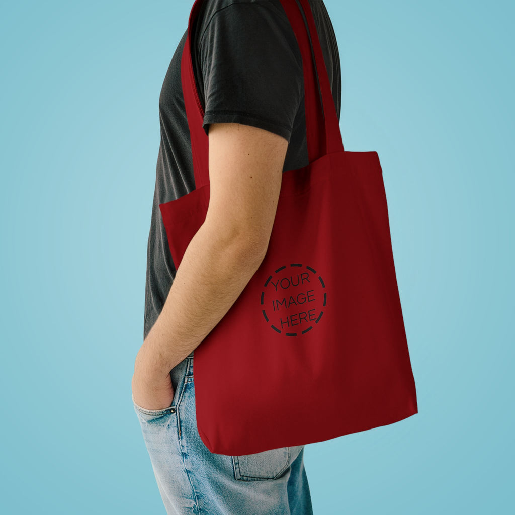 Minimal Black Cotton Tote Bag — Everyday Reusable Grocery & Market Bag