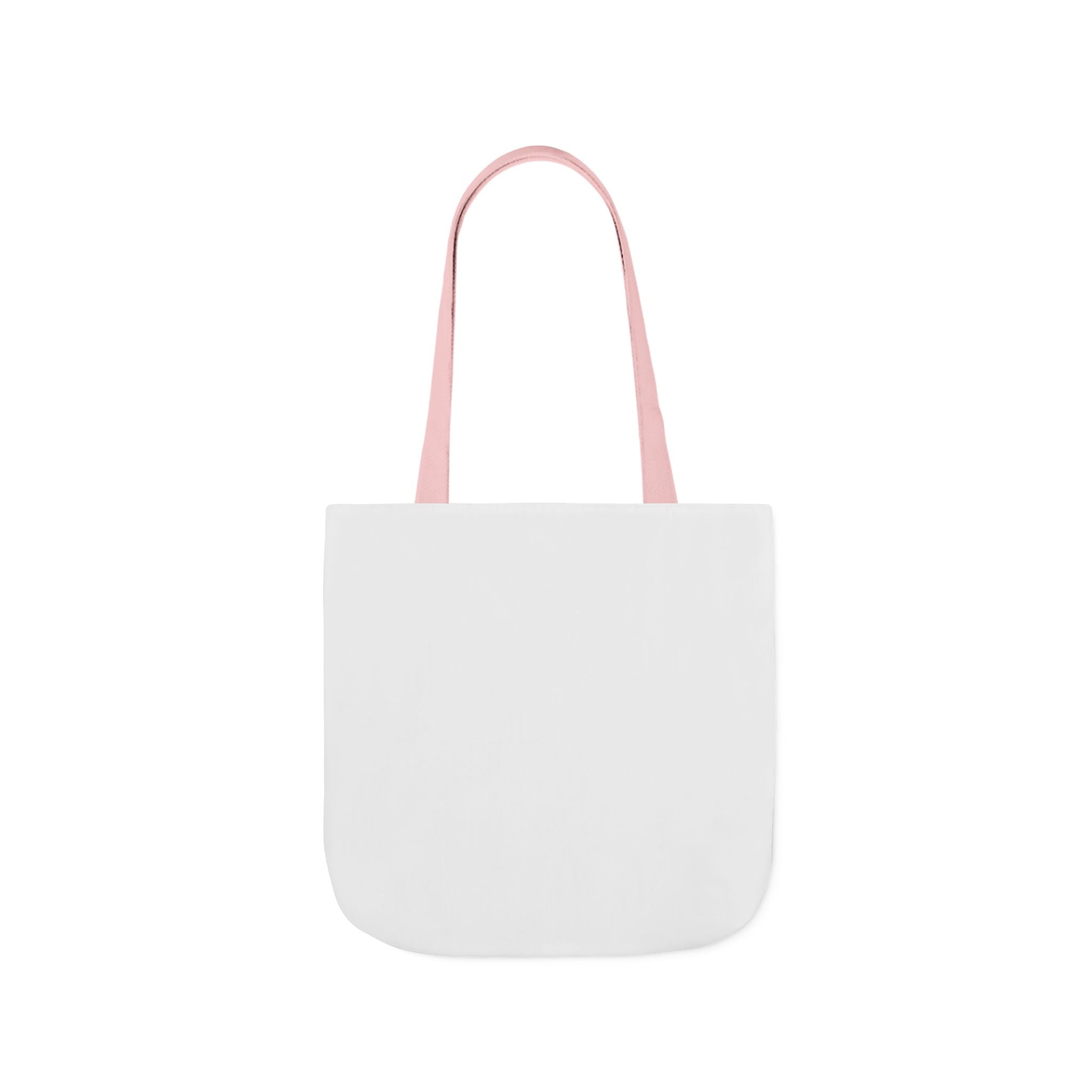 Custom Canvas Tote Bag with Colorful Straps — Personalized Everyday Grocery & Market Bag