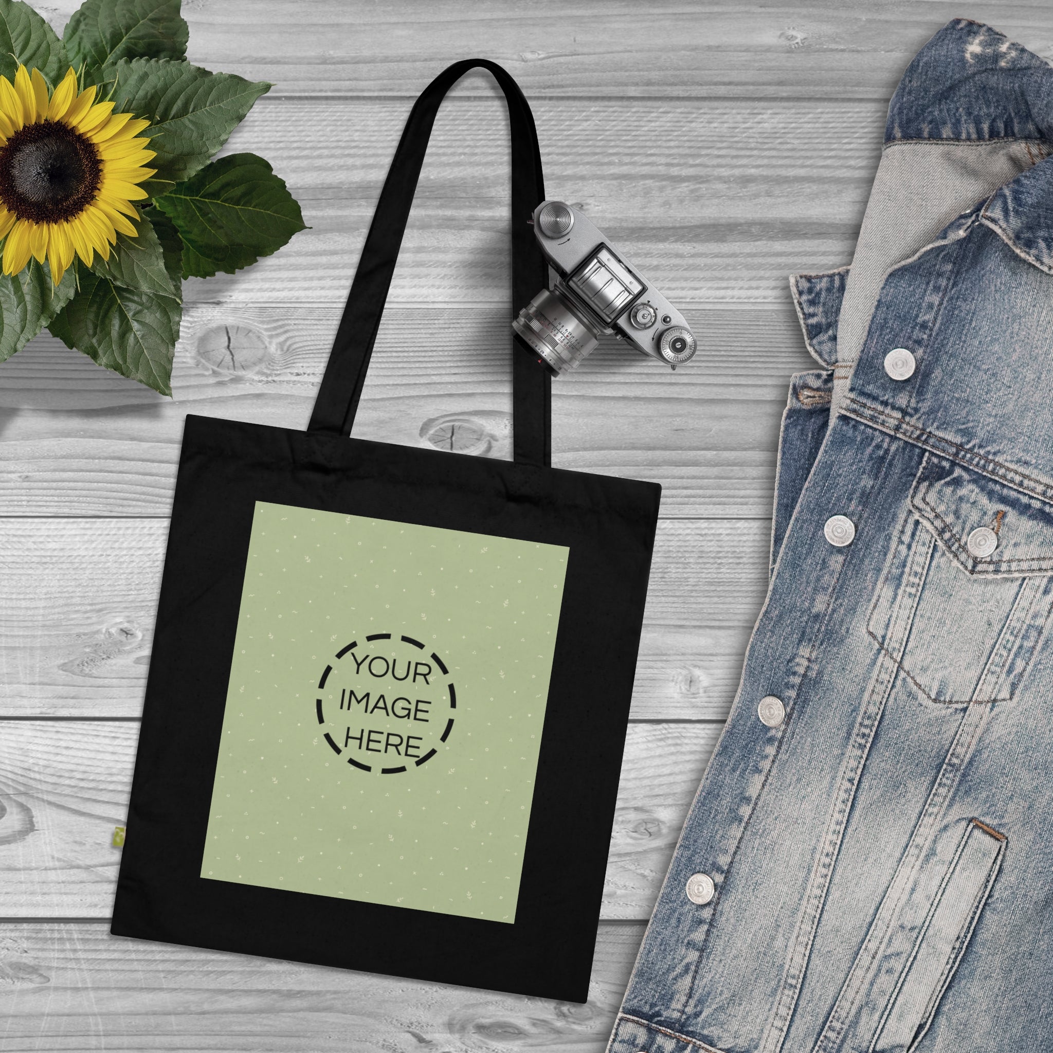 Organic Cotton Tote Bag — Customizable Image Print Eco Shopper