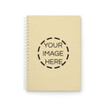 Custom Spiral Notebook — Minimal Beige Dotted Cover, Personalized Journal for School & Office