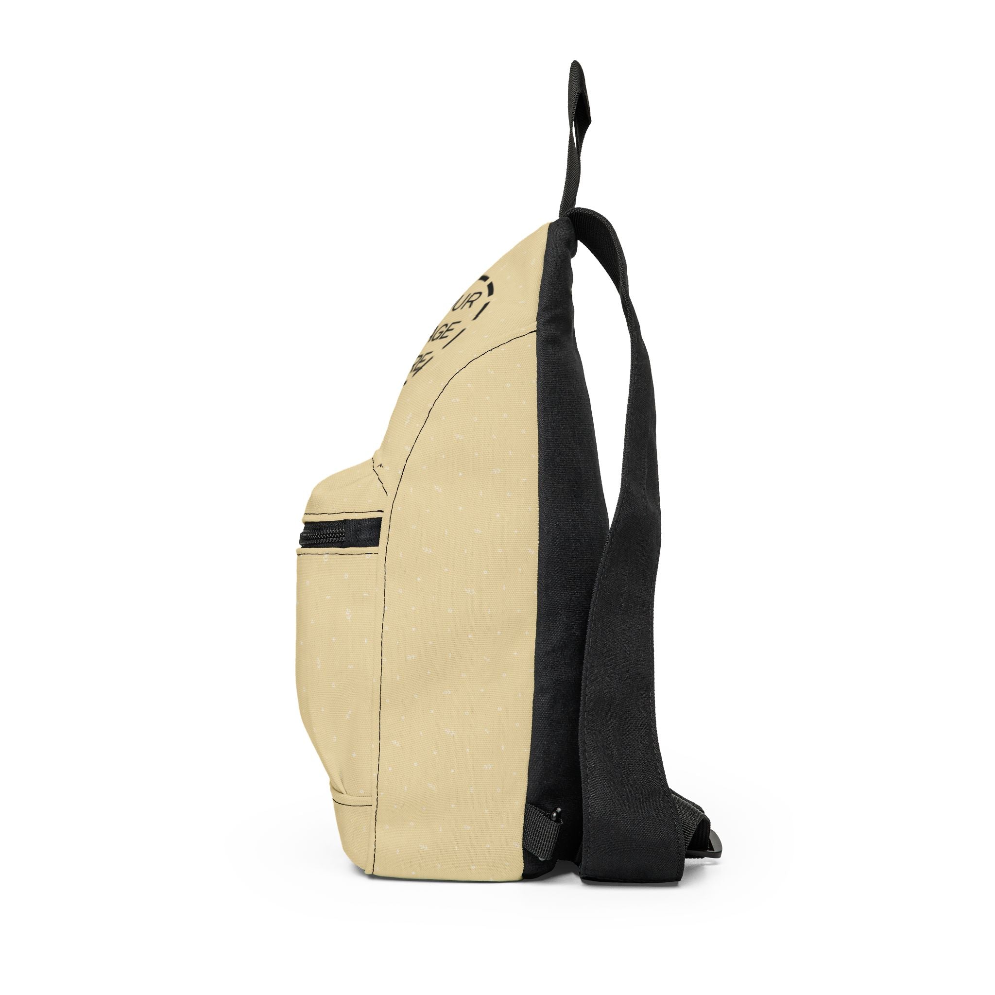 Personalized Sling Bag – Compact Crossbody Daypack with Front Zip Pocket