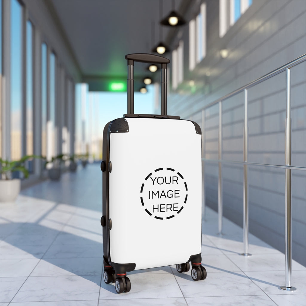 Carry-On Suitcase — Customizable 'Your Image Here' Graphic Travel Luggage