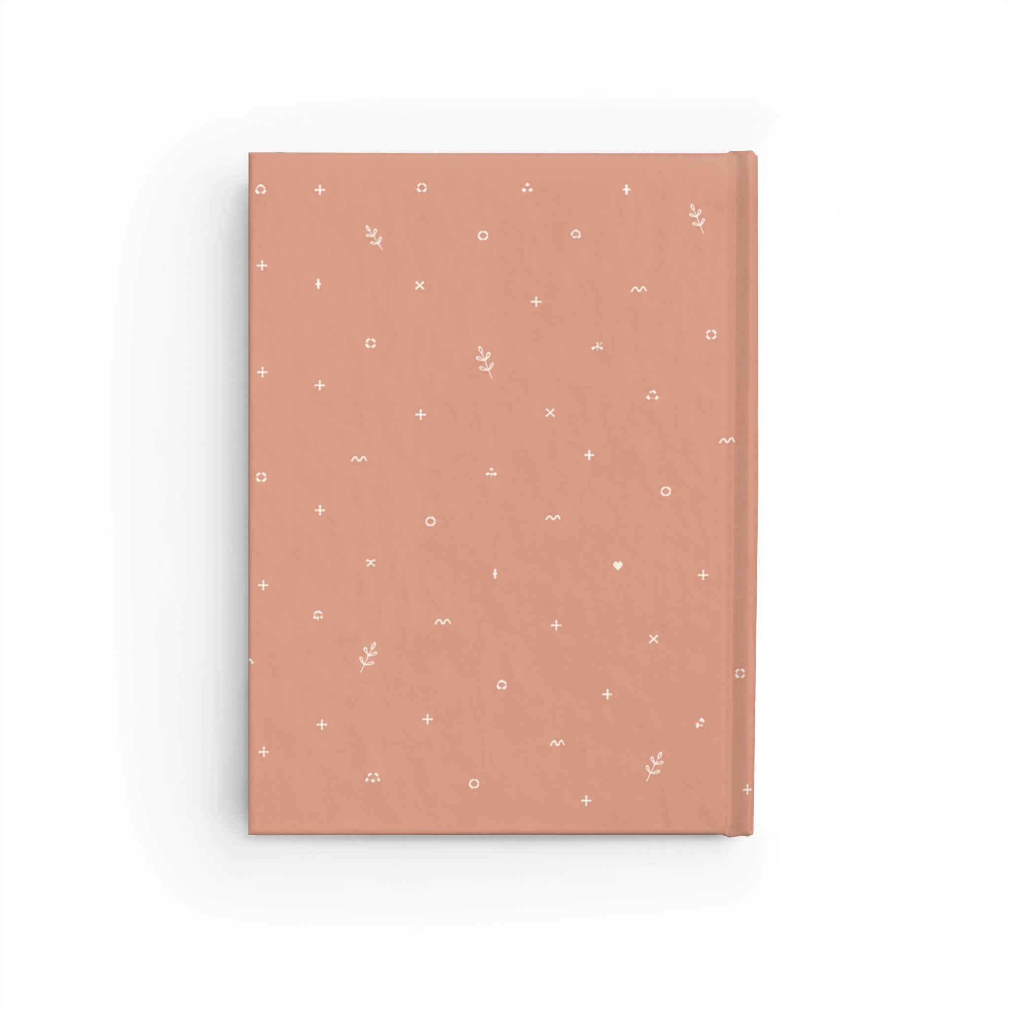 Blush Floral Hardcover Journal — Ruled Lined Notebook for Notes & Daily Planning