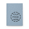 Minimal Blue Hardcover Journal — Dotted Constellation Notebook