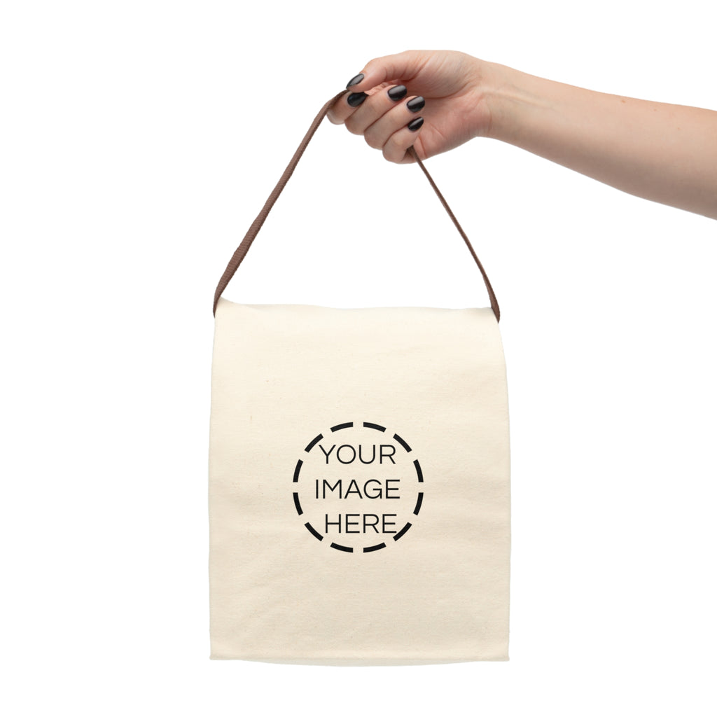 Canvas Lunch Bag — Personalized Insulated Tote with Strap