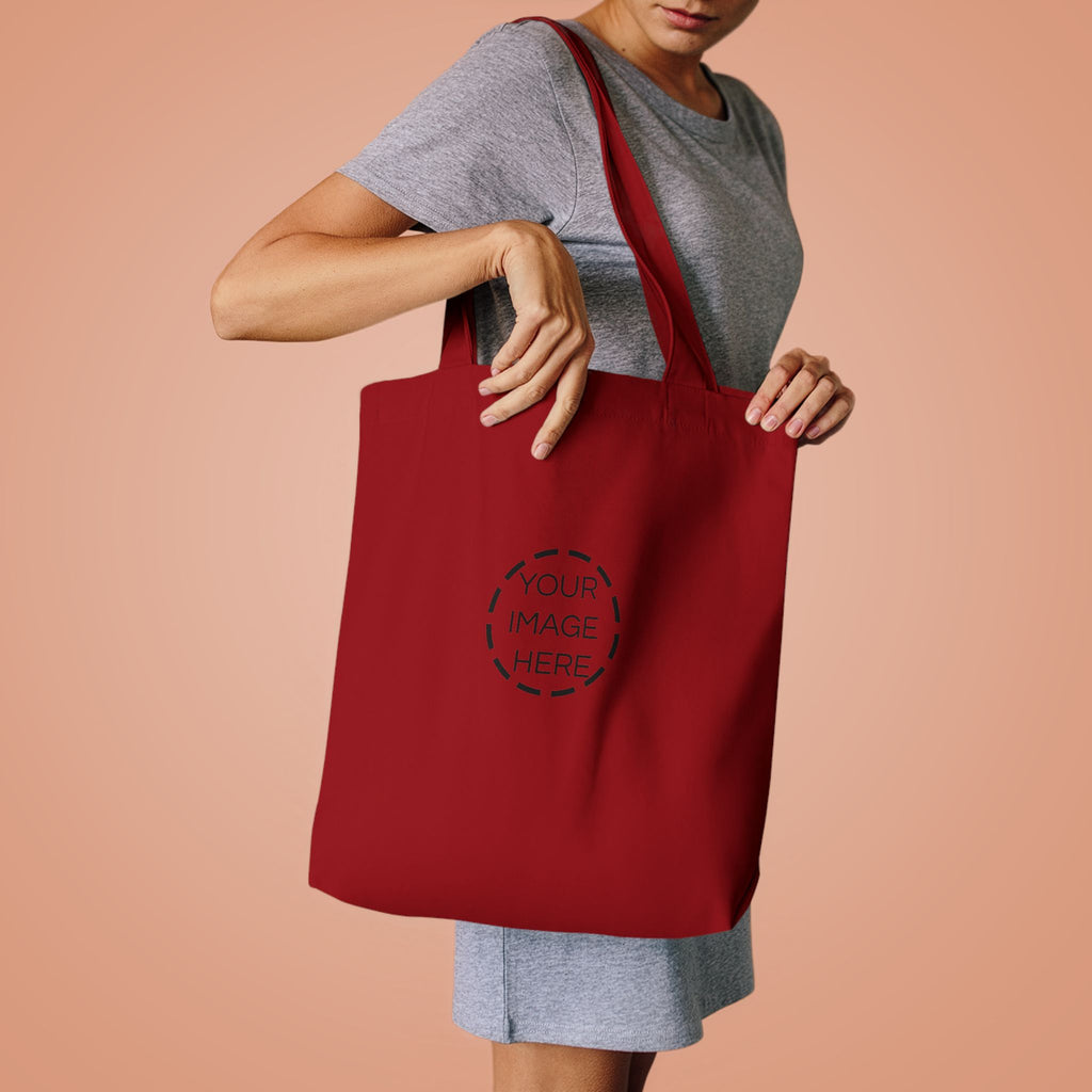 Minimal Black Cotton Tote Bag — Everyday Reusable Grocery & Market Bag