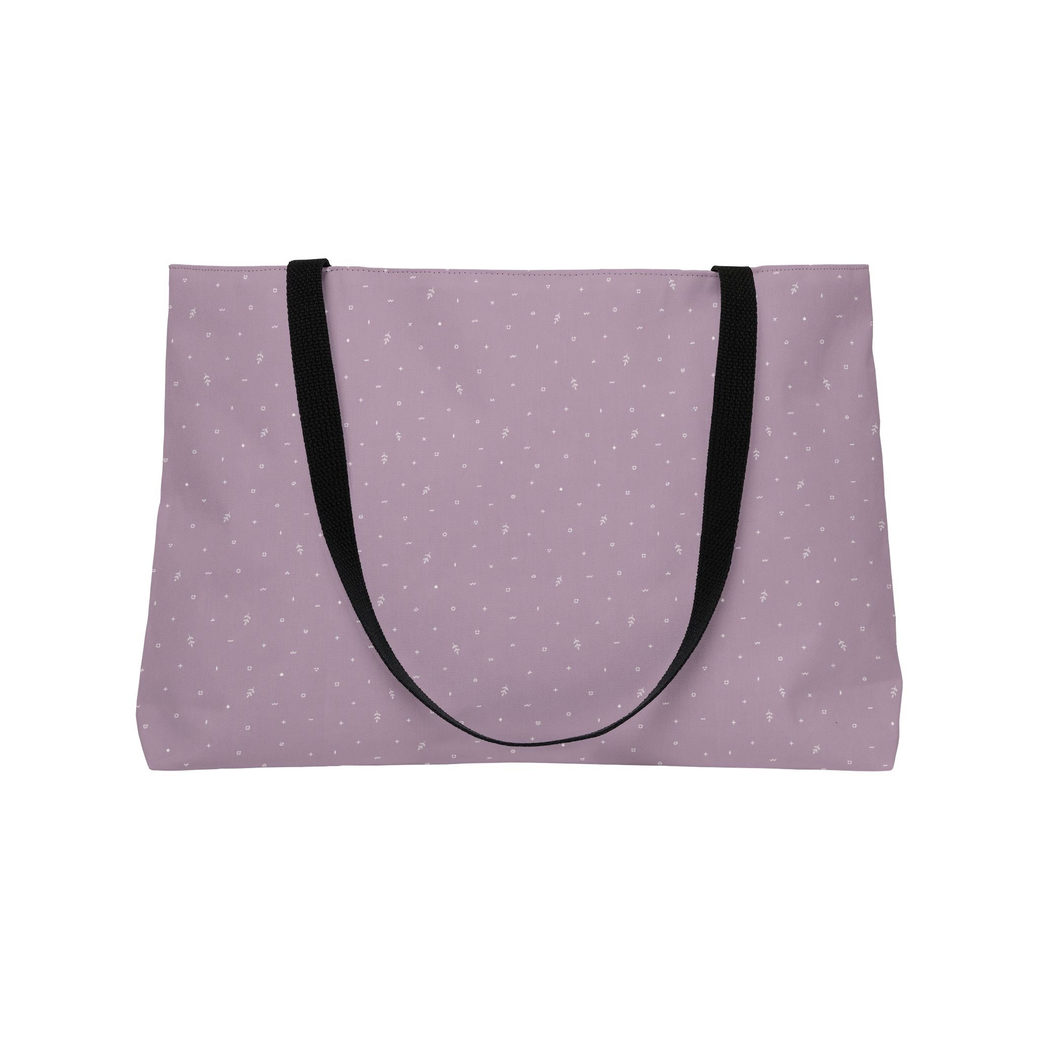 Weekender Tote Bag — Dusty Rose Polka Dot Weekend Travel Tote