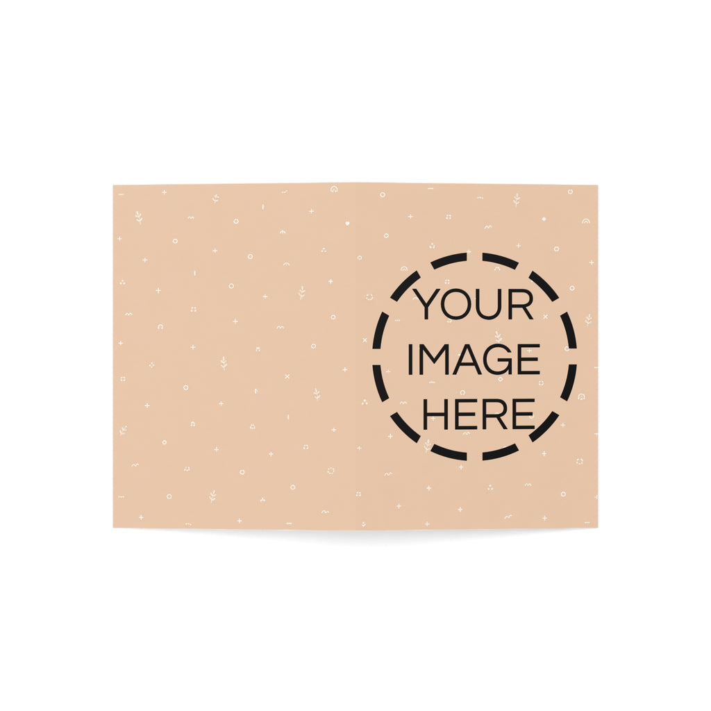 Personalized Photo Greeting Cards — Custom Blank Folded Cards (1/10/30/50 Pack)