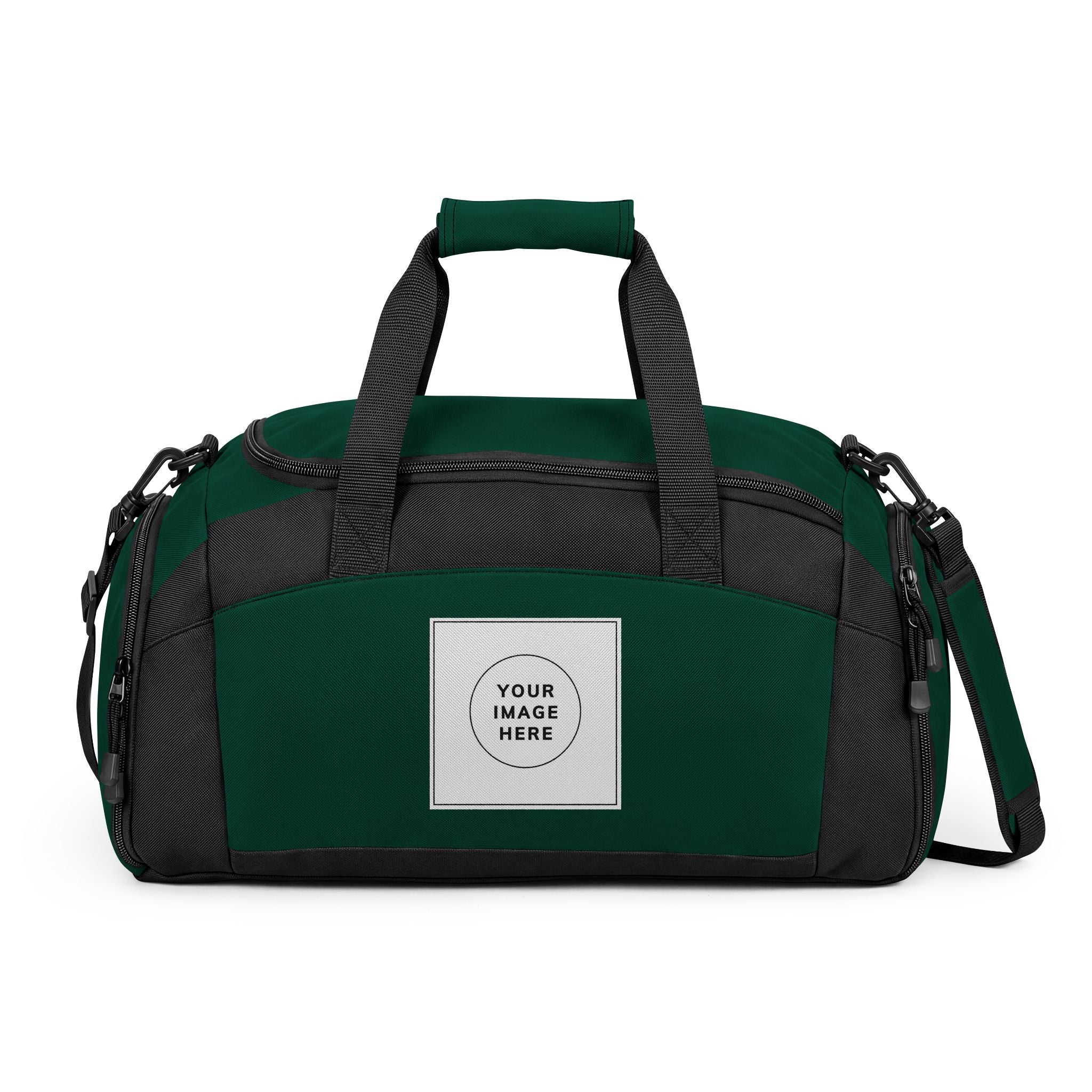 Custom Logo Gym Bag – Personalized Duffle with Front Patch