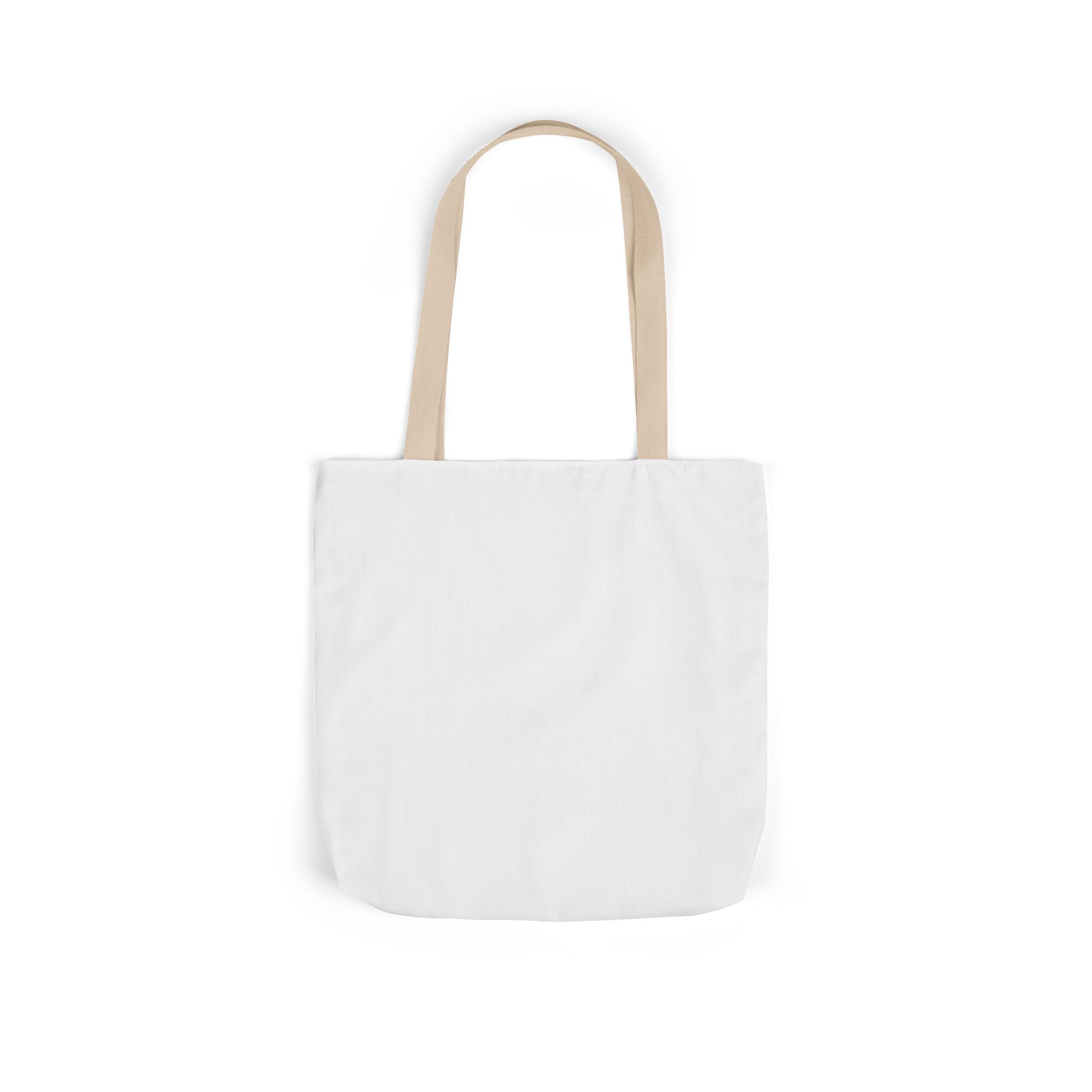Custom Canvas Tote Bag with Colorful Straps — Personalized Everyday Grocery & Market Bag