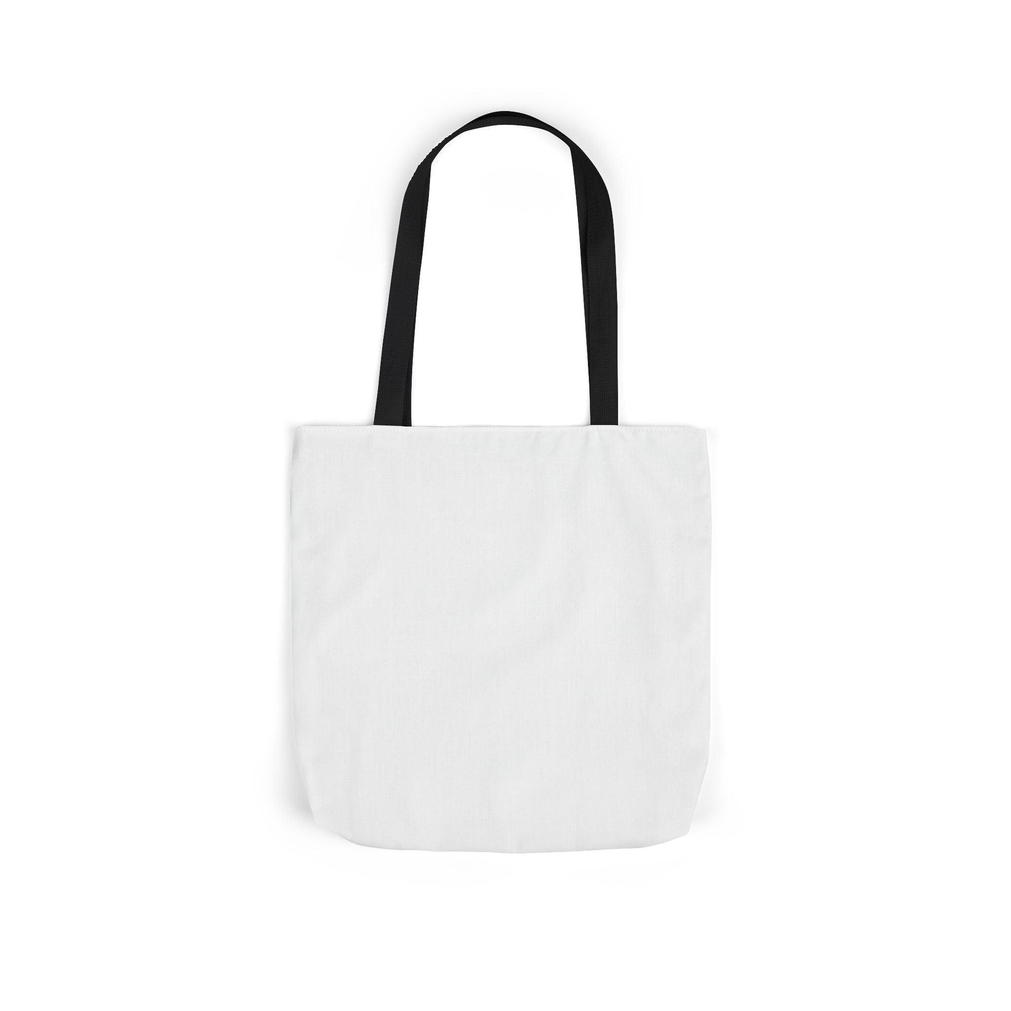 Custom Canvas Tote Bag with Colorful Straps — Personalized Everyday Grocery & Market Bag