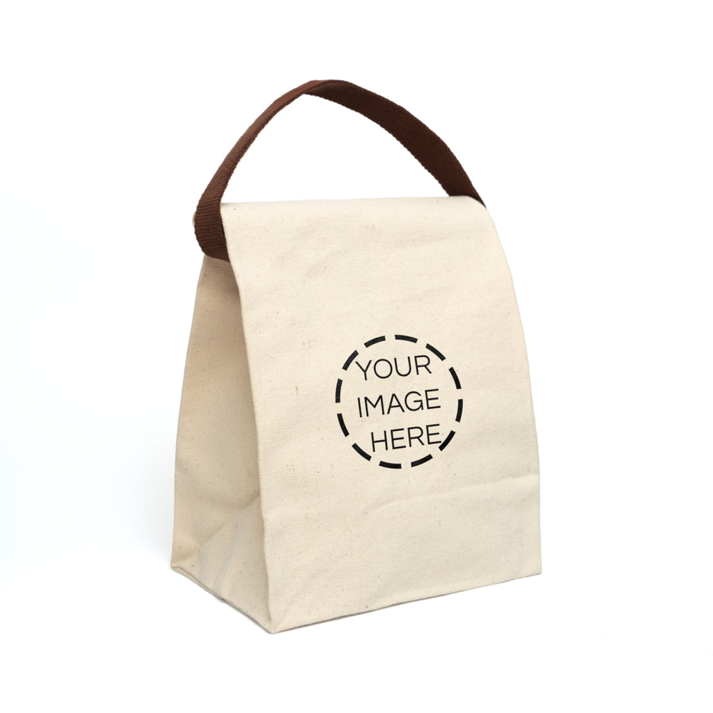 Canvas Lunch Bag — Personalized Insulated Tote with Strap