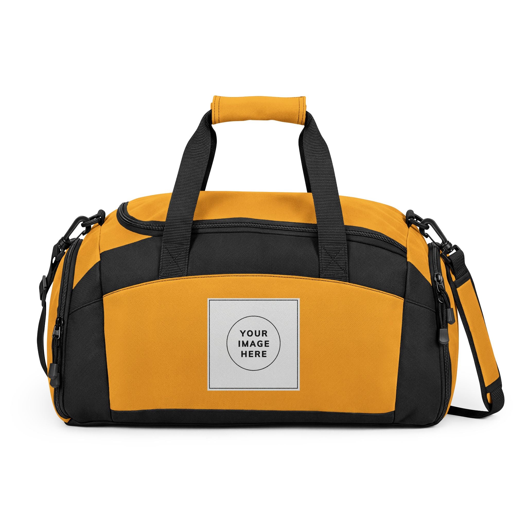 Custom Logo Gym Bag – Personalized Duffle with Front Patch