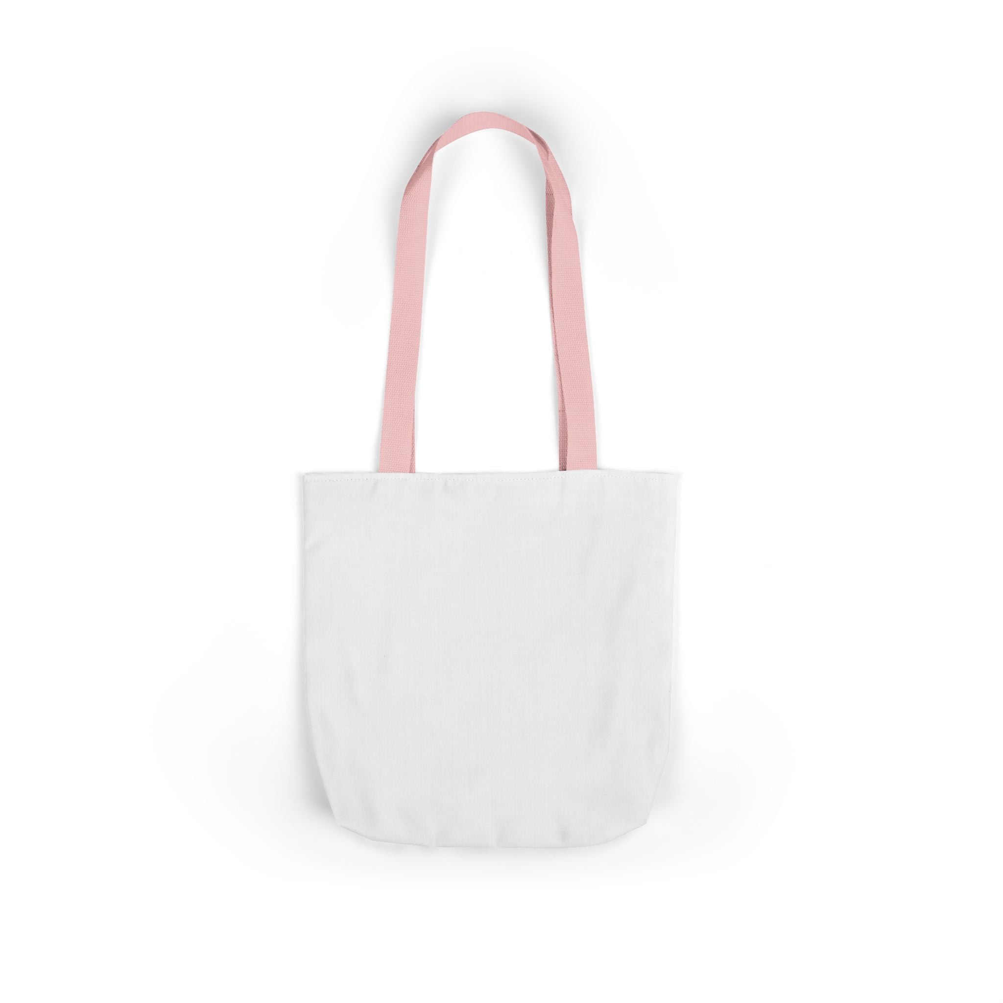 Custom Canvas Tote Bag with Colorful Straps — Personalized Everyday Grocery & Market Bag