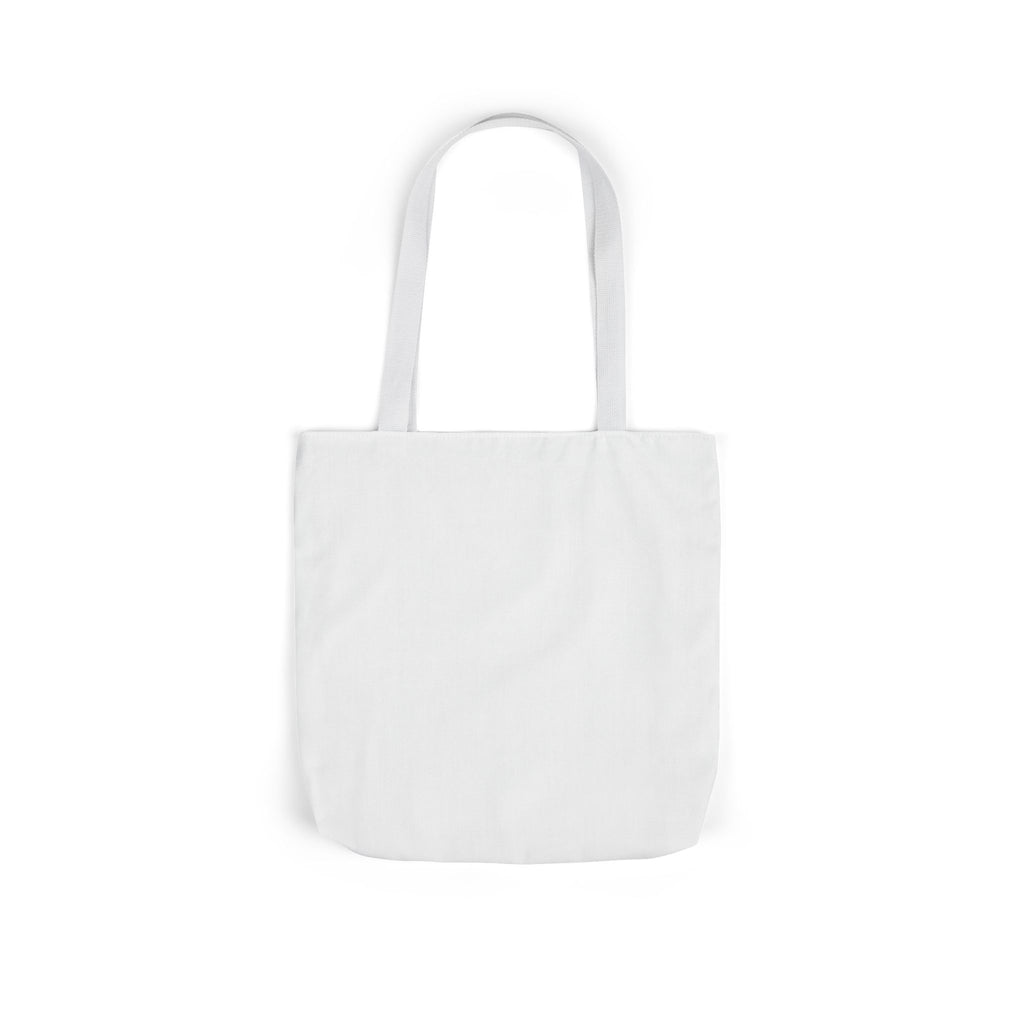 Custom Canvas Tote Bag with Colorful Straps — Personalized Everyday Grocery & Market Bag