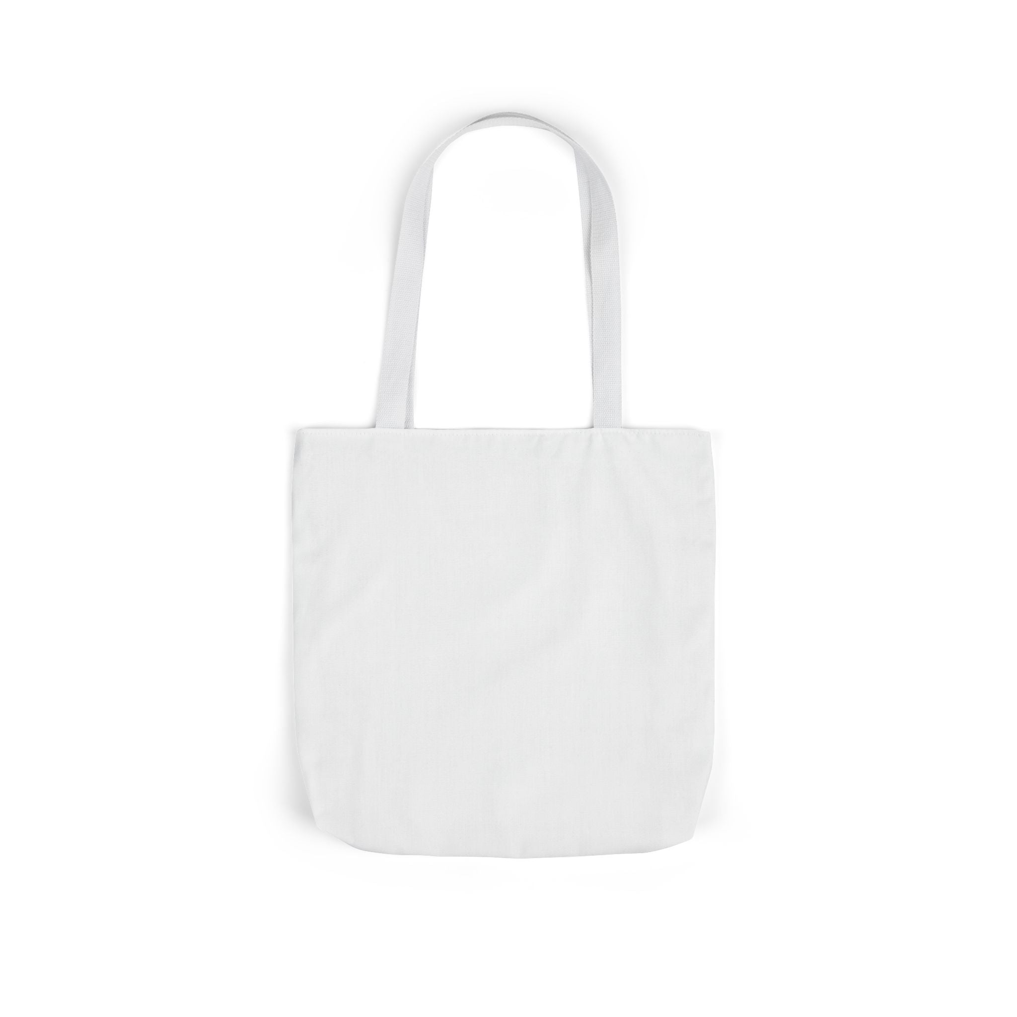 Custom Canvas Tote Bag with Colorful Straps — Personalized Everyday Grocery & Market Bag