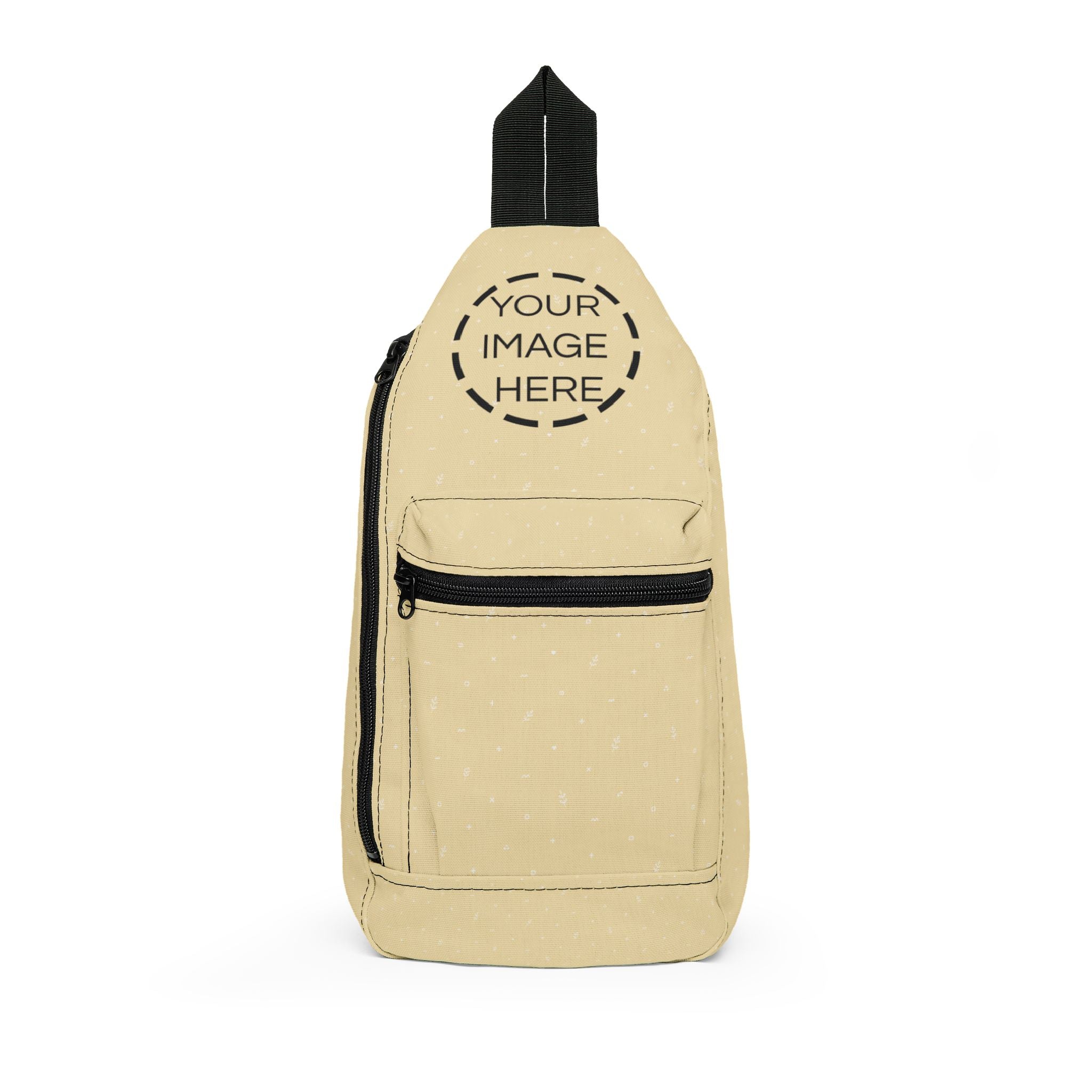Personalized Sling Bag – Compact Crossbody Daypack with Front Zip Pocket