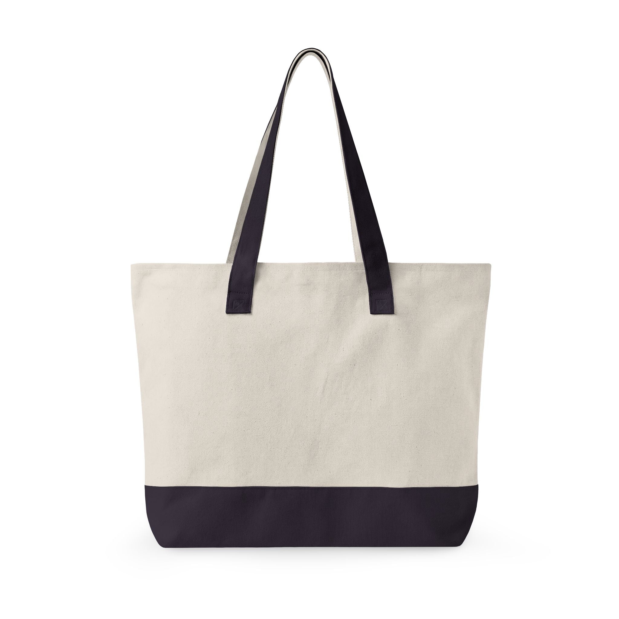 Canvas Zipper Tote Bag — Large Eco-Friendly Market & Beach Tote