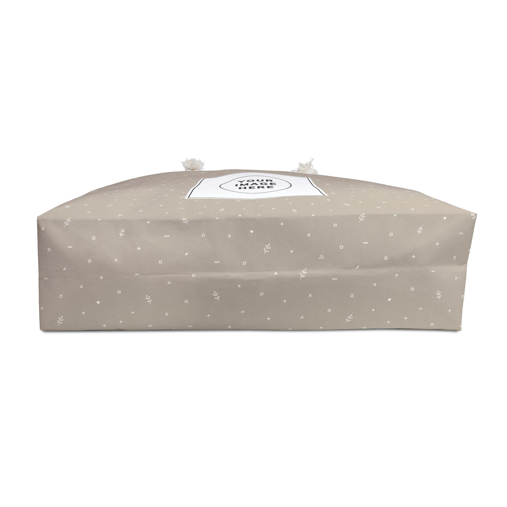 Polka Dot Weekender Bag — Large Canvas Travel Tote