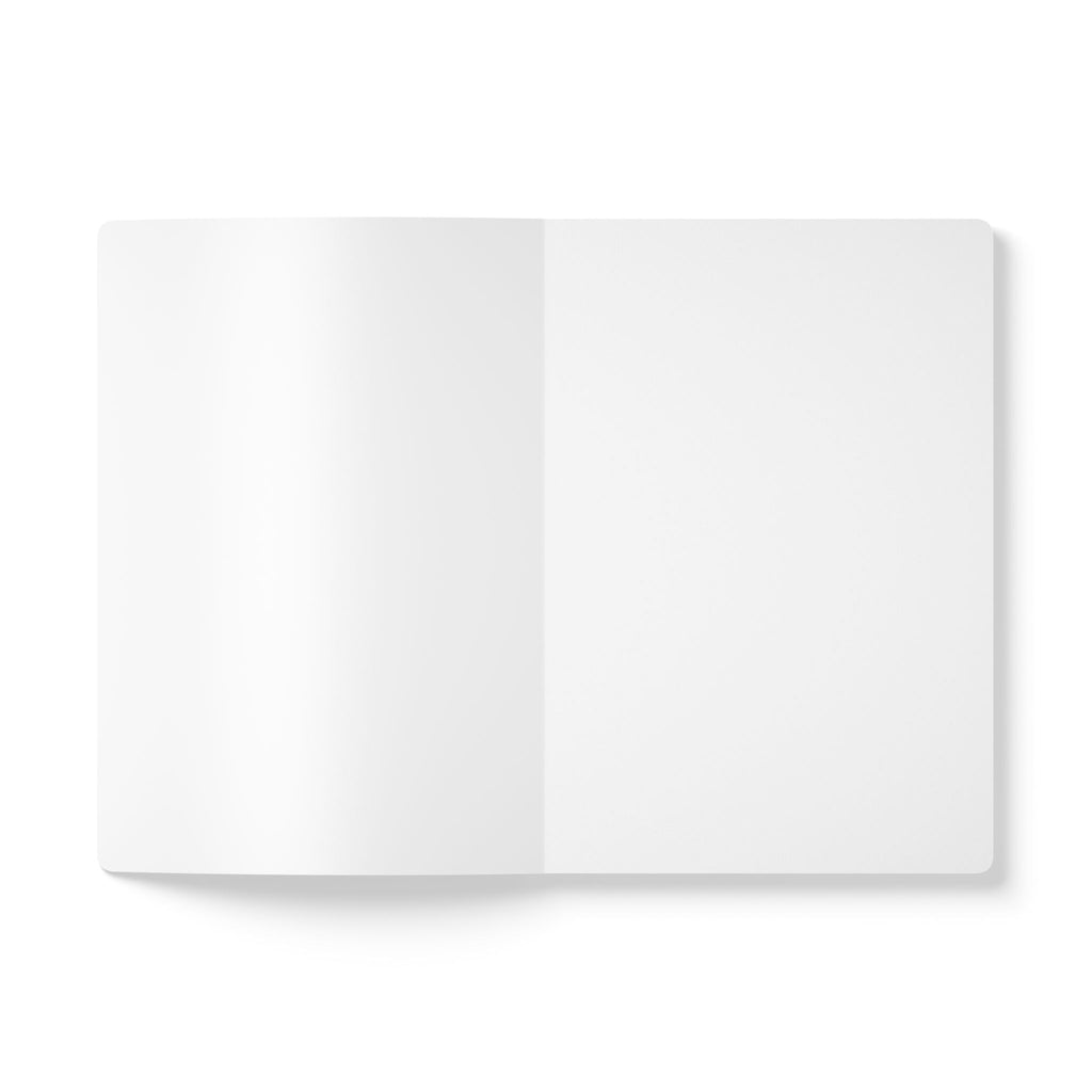 Softcover Journal — Mauve Floral Dot Notebook with Inside Prints
