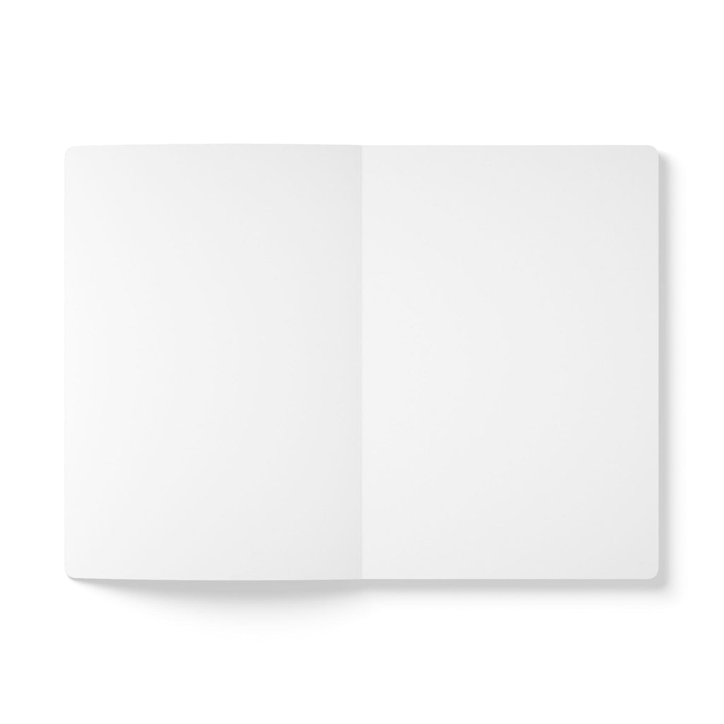 Softcover Journal — Mauve Floral Dot Notebook with Inside Prints