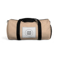 Personalized Beige Duffel Bag — Custom Travel Gym Overnight Bag