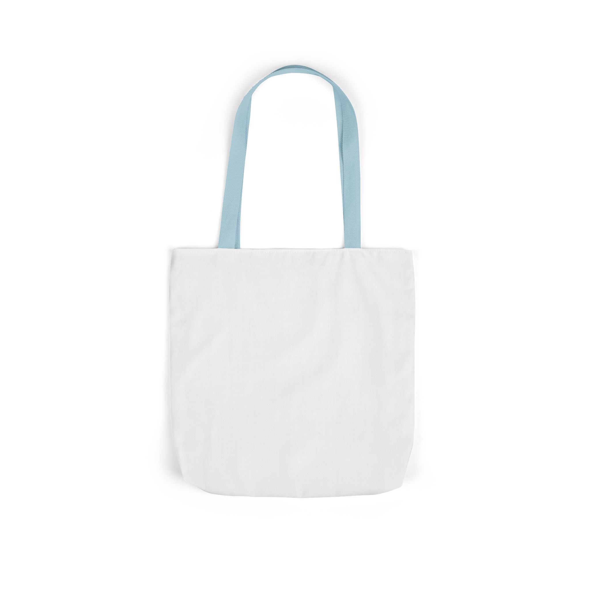 Custom Canvas Tote Bag with Colorful Straps — Personalized Everyday Grocery & Market Bag