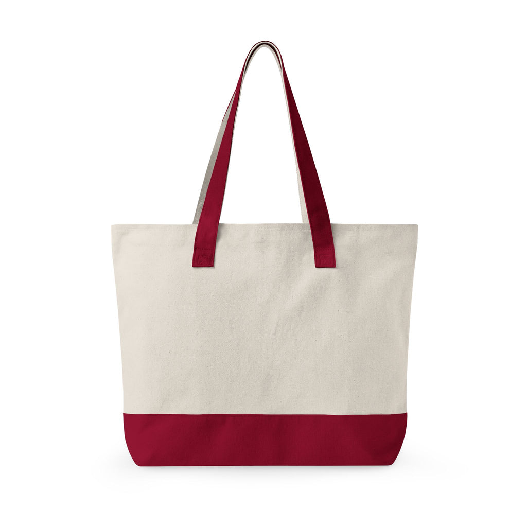 Canvas Zipper Tote Bag — Large Eco-Friendly Market & Beach Tote