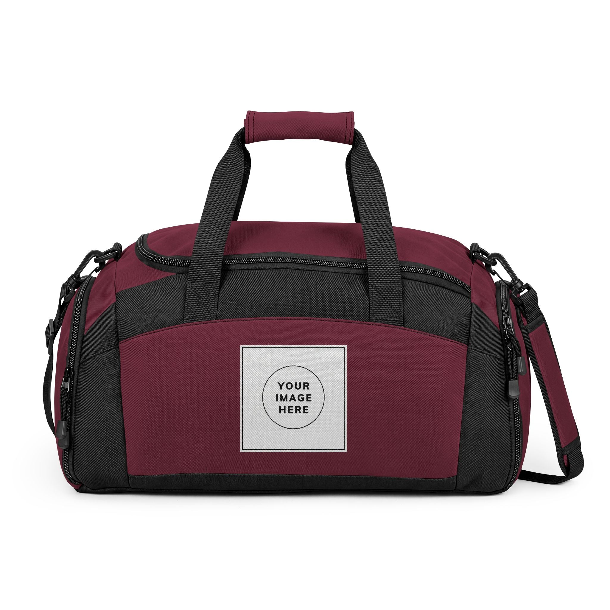 Custom Logo Gym Bag – Personalized Duffle with Front Patch