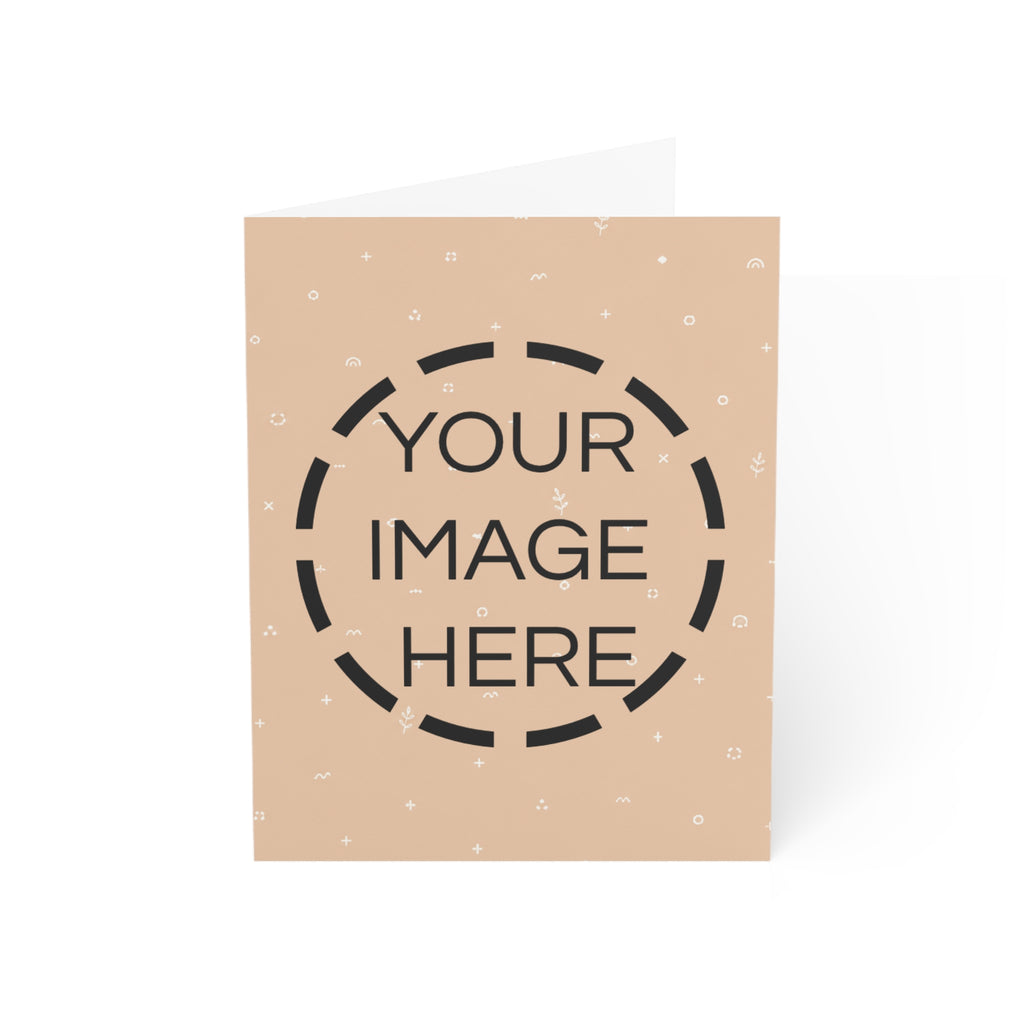 Personalized Photo Greeting Cards — Custom Blank Folded Cards (1/10/30/50 Pack)
