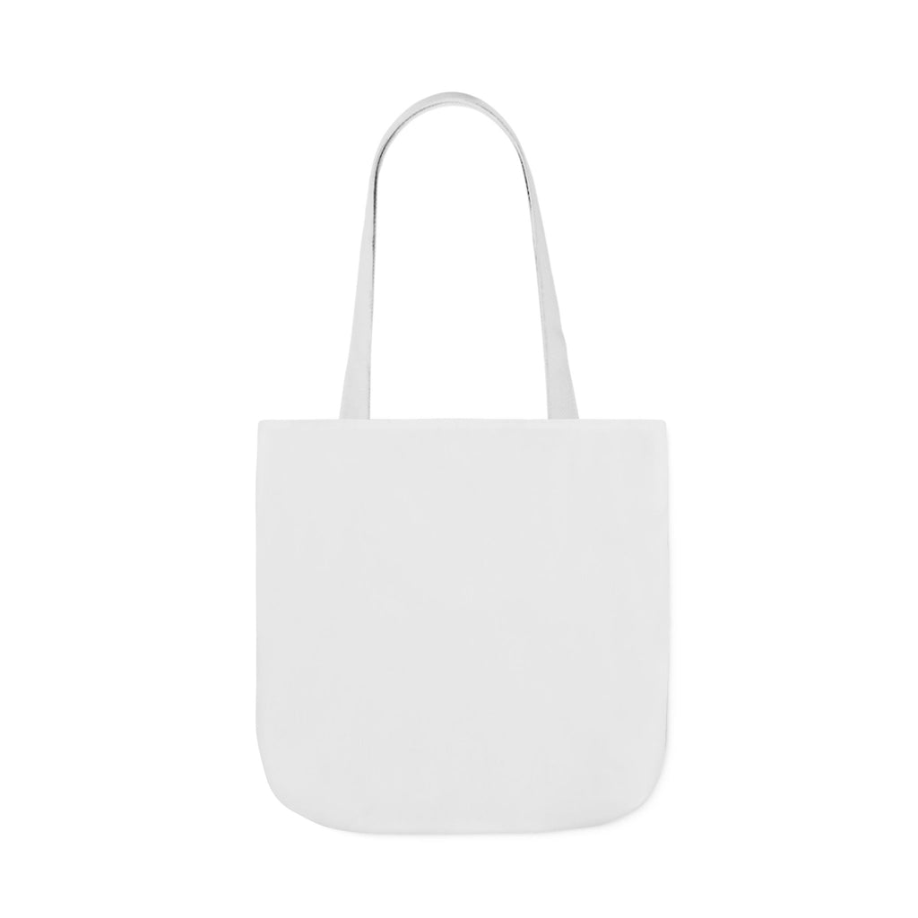 Custom Canvas Tote Bag with Colorful Straps — Personalized Everyday Grocery & Market Bag