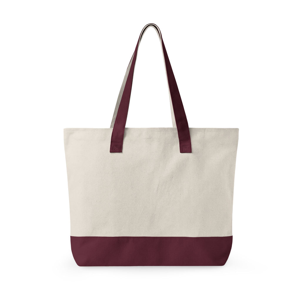 Canvas Zipper Tote Bag — Large Eco-Friendly Market & Beach Tote