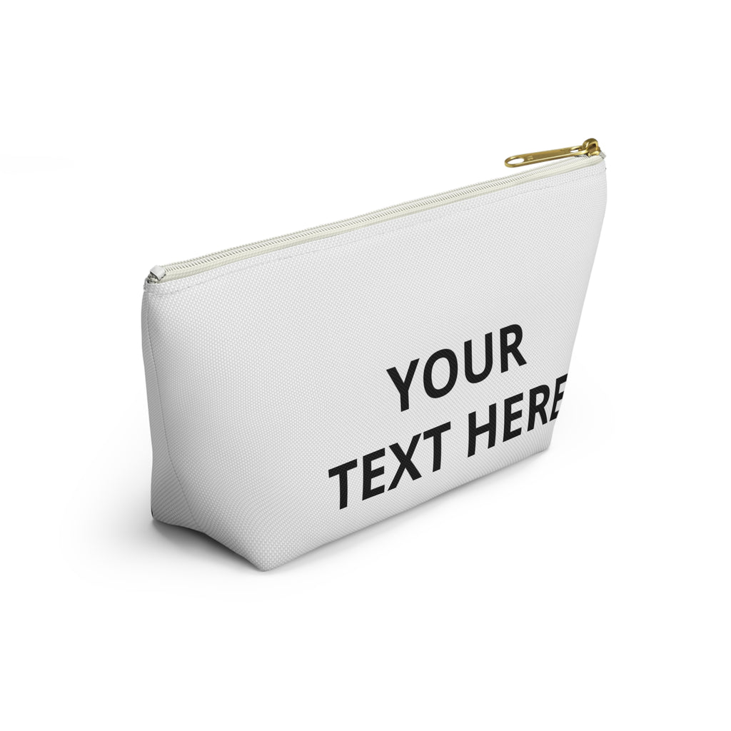 Custom Accessory Pouch — Personalized Makeup & Travel Zipper Bag (Add Your Image or Text)