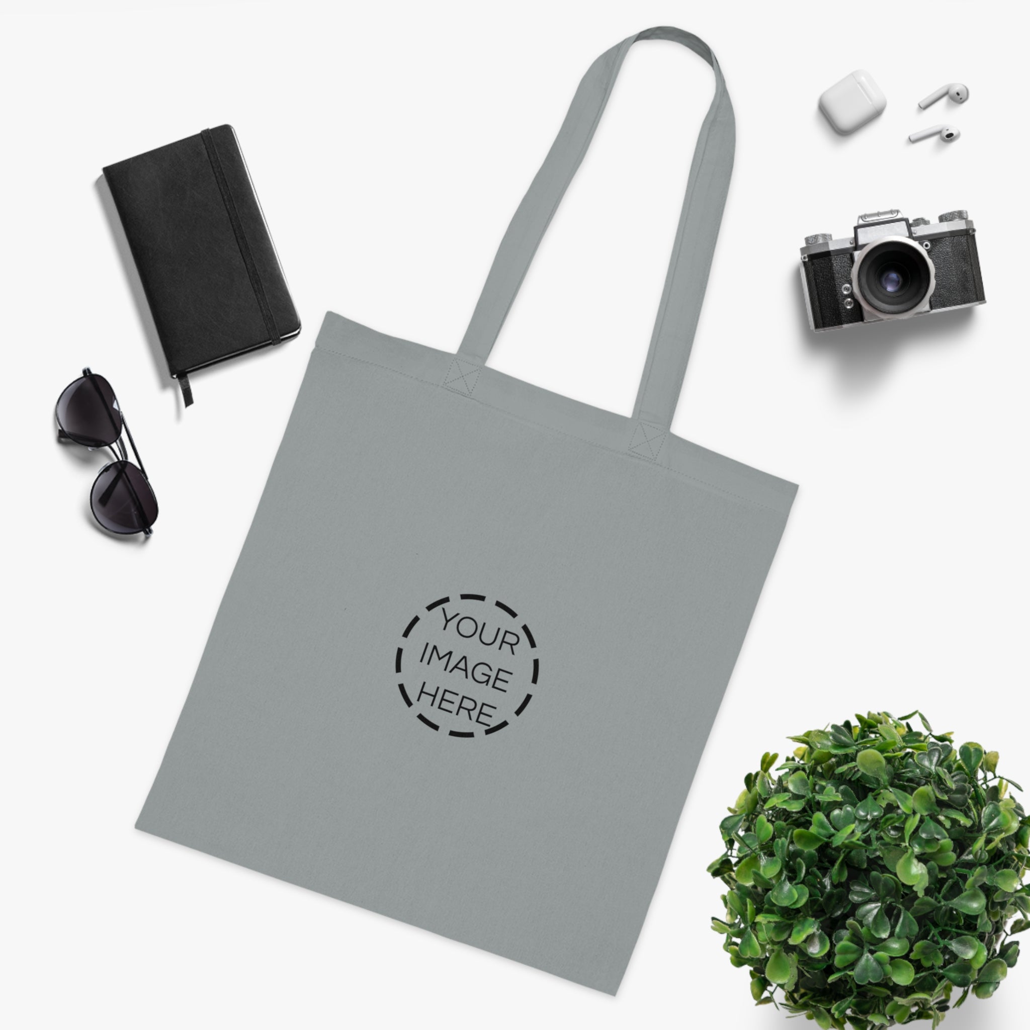 Custom Cotton Tote Bag – Personalized Plain White Reusable Shopper