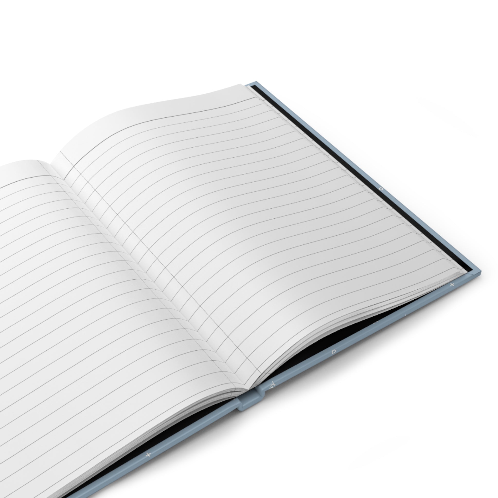 Minimal Blue Hardcover Journal — Dotted Constellation Notebook