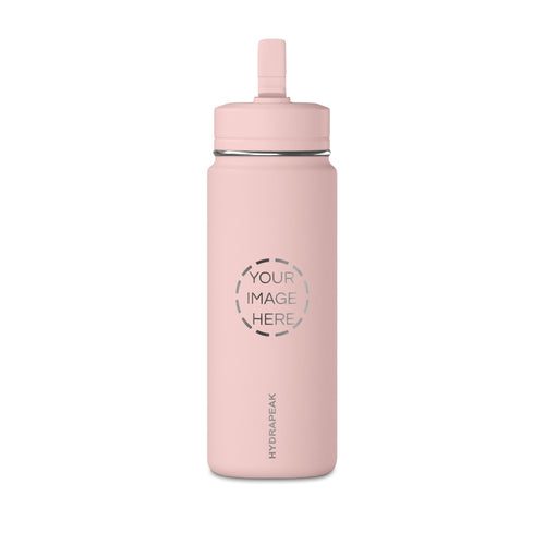 20oz Mini Water Bottle with Straw — Personalized Lightweight BPA-Free Sport Bottle