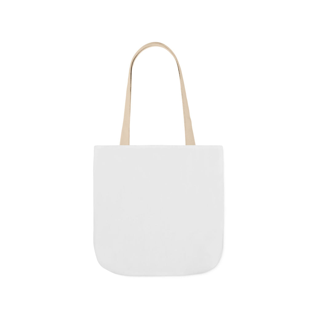 Custom Canvas Tote Bag with Colorful Straps — Personalized Everyday Grocery & Market Bag