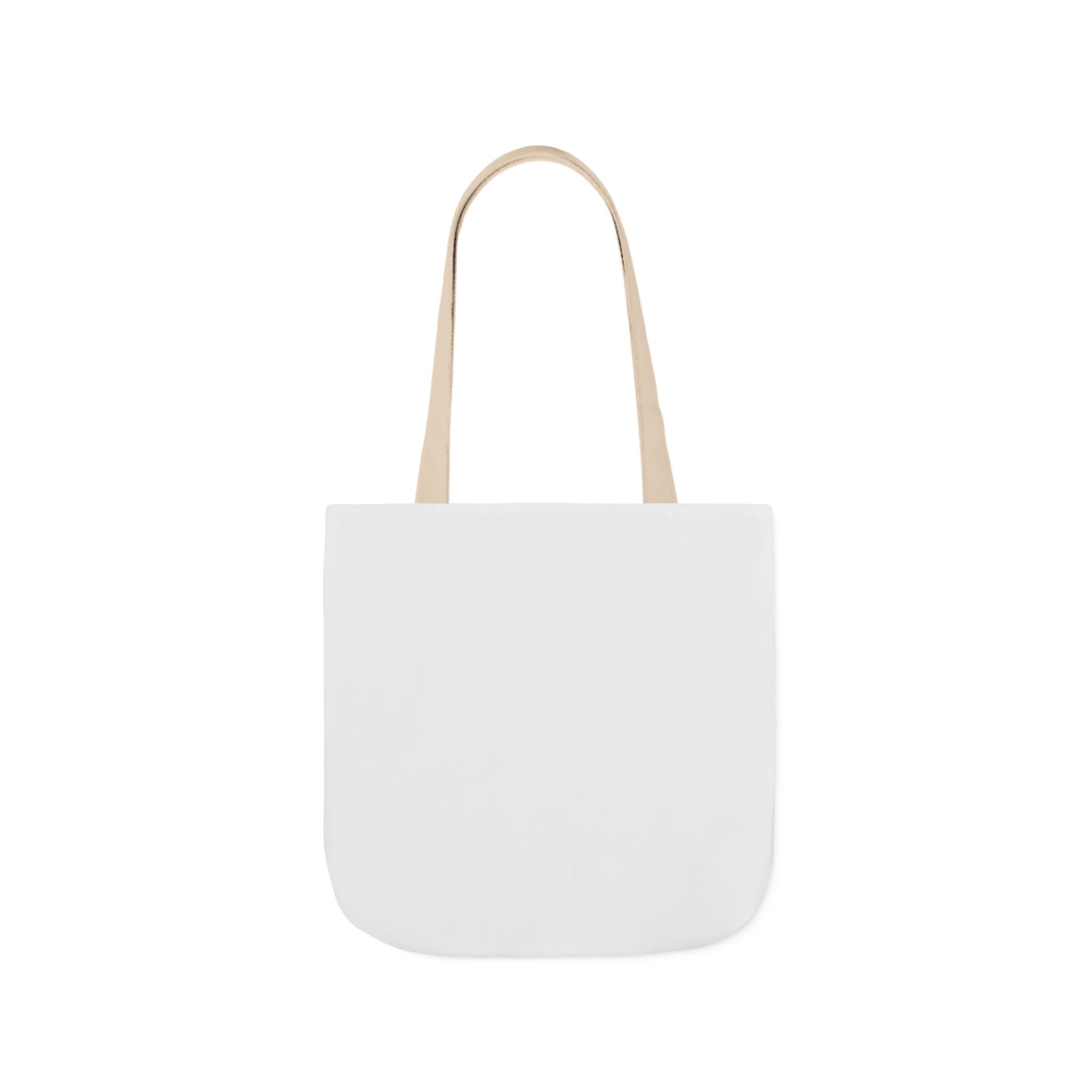 Custom Canvas Tote Bag with Colorful Straps — Personalized Everyday Grocery & Market Bag