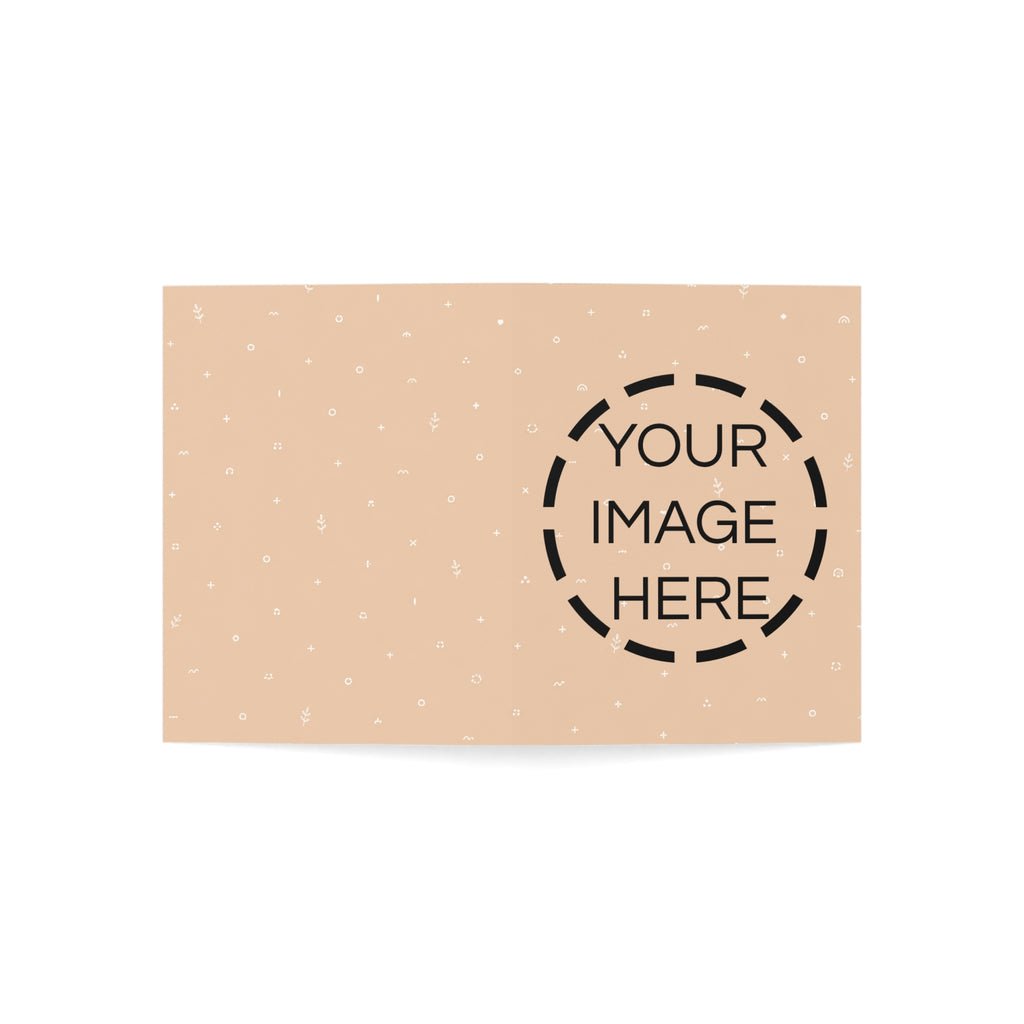 Personalized Photo Greeting Cards — Custom Blank Folded Cards (1/10/30/50 Pack)
