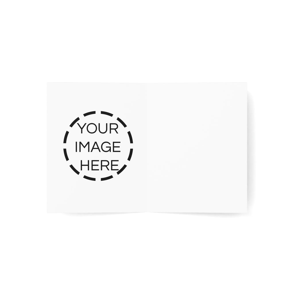 Personalized Photo Greeting Cards — Custom Blank Folded Cards (1/10/30/50 Pack)