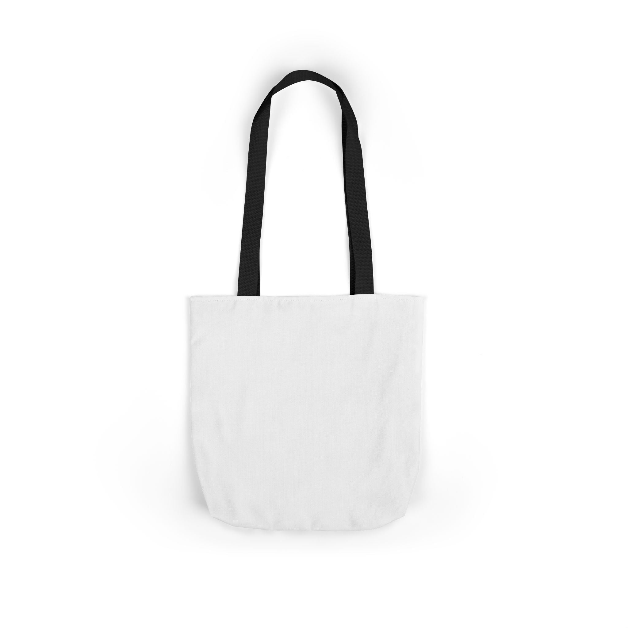 Custom Canvas Tote Bag with Colorful Straps — Personalized Everyday Grocery & Market Bag