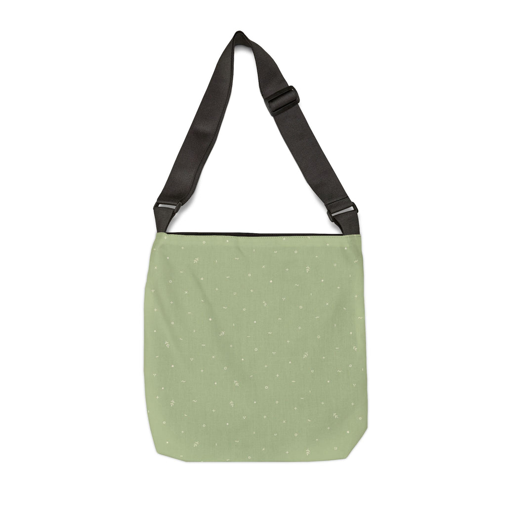 Custom Sage Green Adjustable Tote Bag – Lightweight Everyday Shoulder Bag
