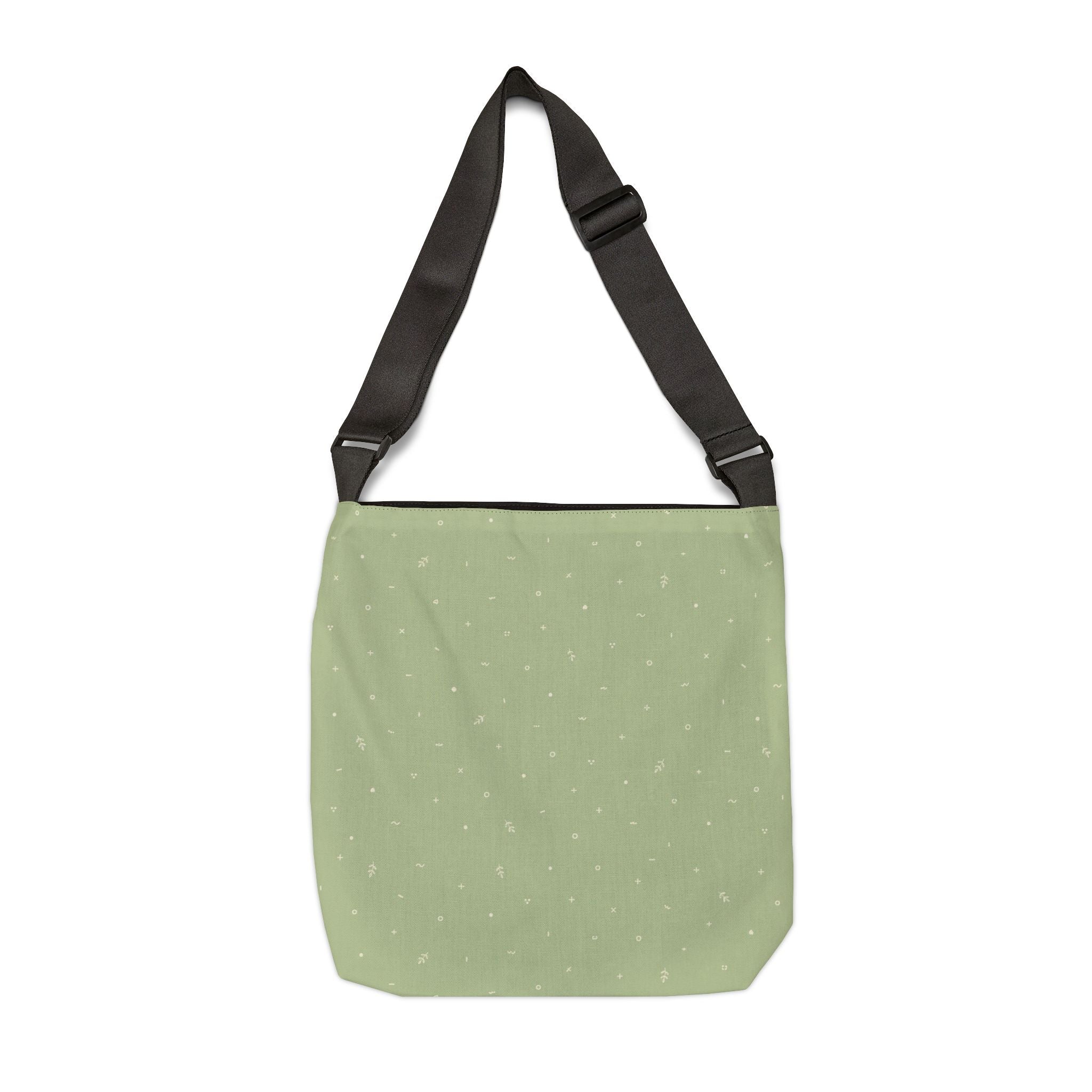 Custom Sage Green Adjustable Tote Bag – Lightweight Everyday Shoulder Bag