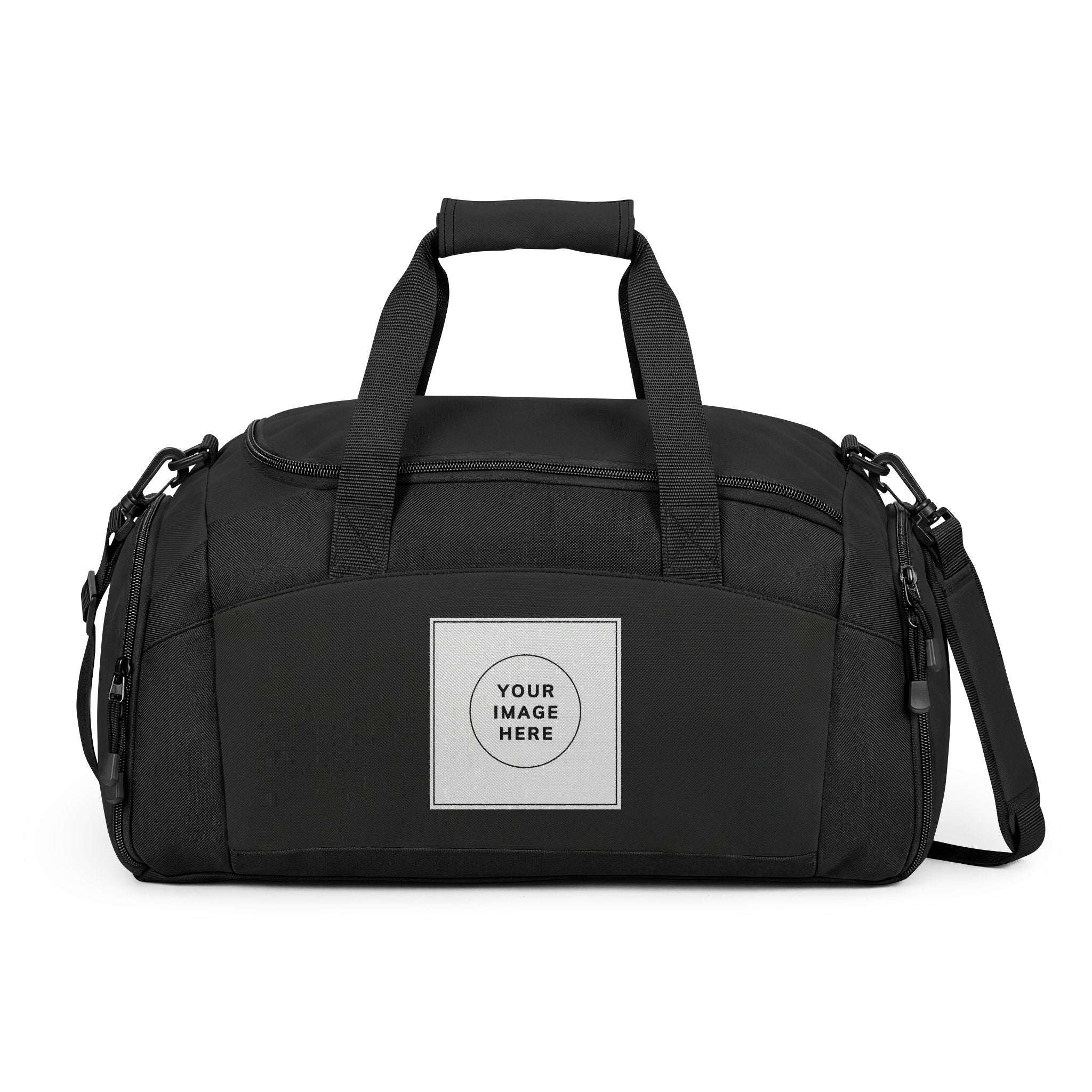 Custom Logo Gym Bag – Personalized Duffle with Front Patch