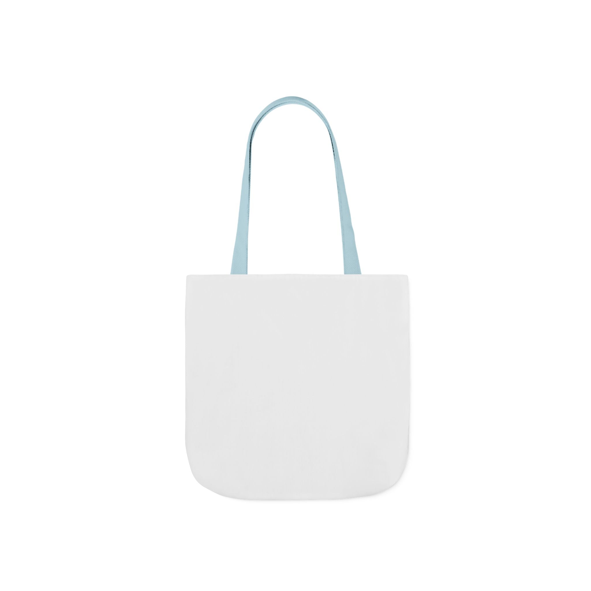 Custom Canvas Tote Bag with Colorful Straps — Personalized Everyday Grocery & Market Bag