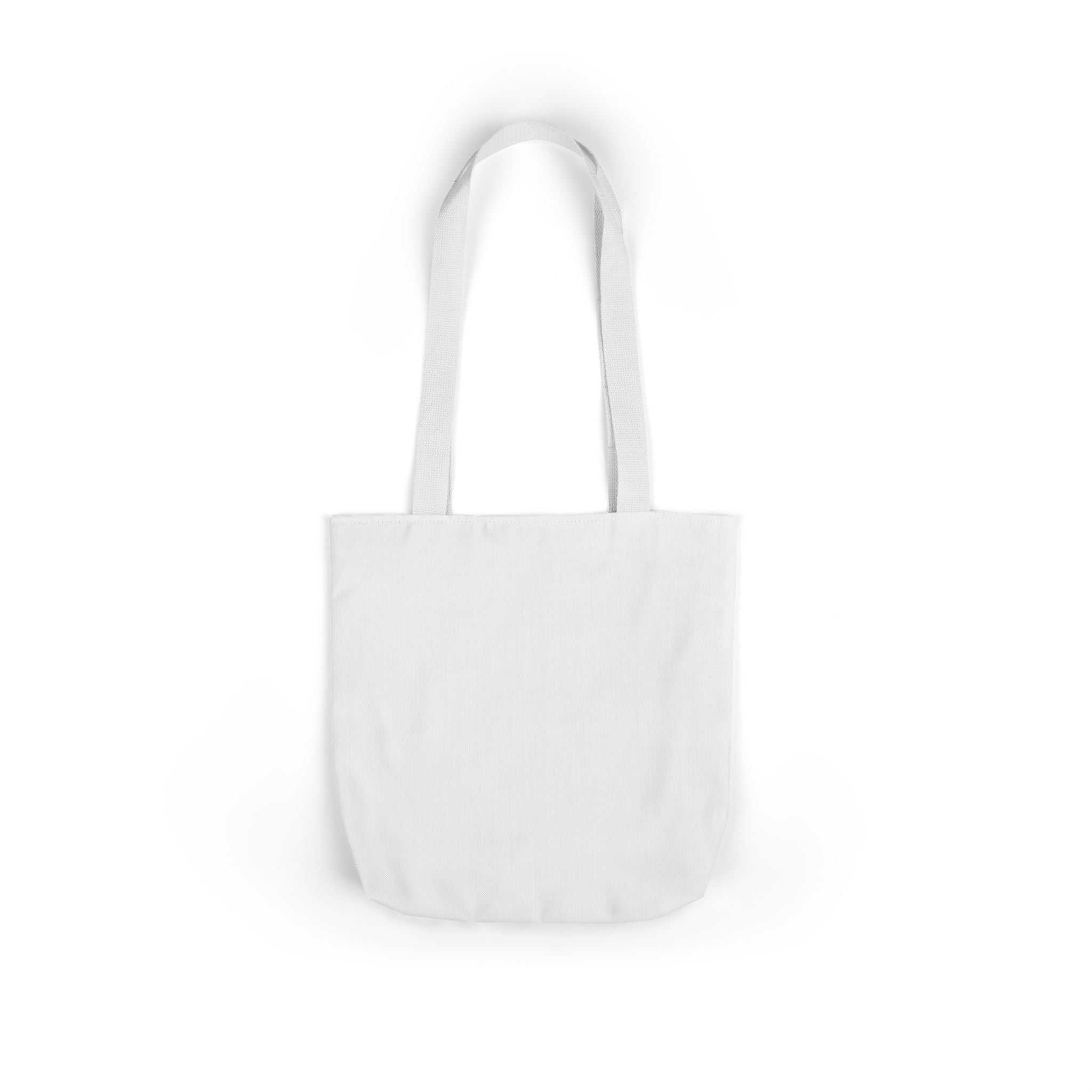 Custom Canvas Tote Bag with Colorful Straps — Personalized Everyday Grocery & Market Bag